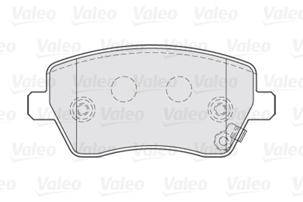 

Тормозные колодки Valeo дисковые 301641