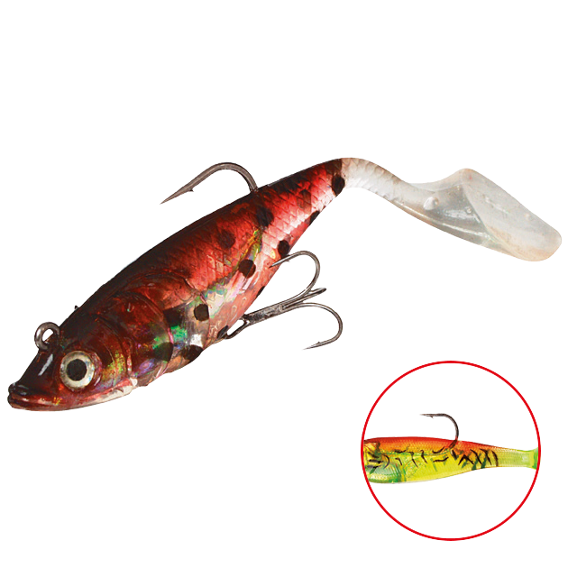 

Силиконовая приманка Mikado Crystal Fish WXH-66 140 мм, 56, 2 шт., Crystal Fish WXH-66