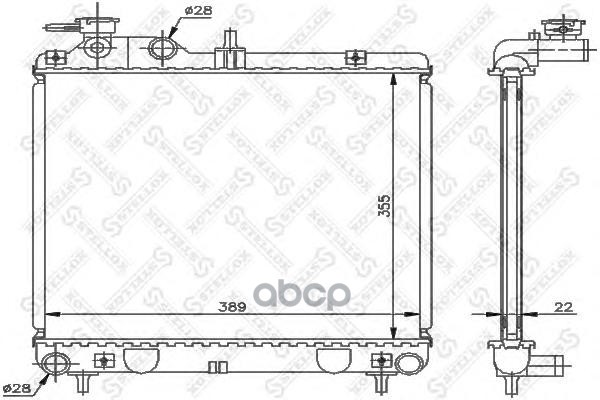 

Радиатор системы охлаждения Stellox 1026608SX