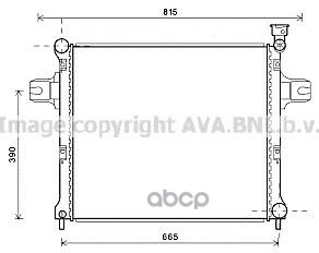 фото Радиатор системы охлаждения ava quality cooling je2059