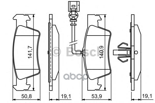 

Комплект тормозных колодок BOSCH 0986494309