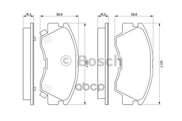 

Комплект тормозных колодок BOSCH 0986460978