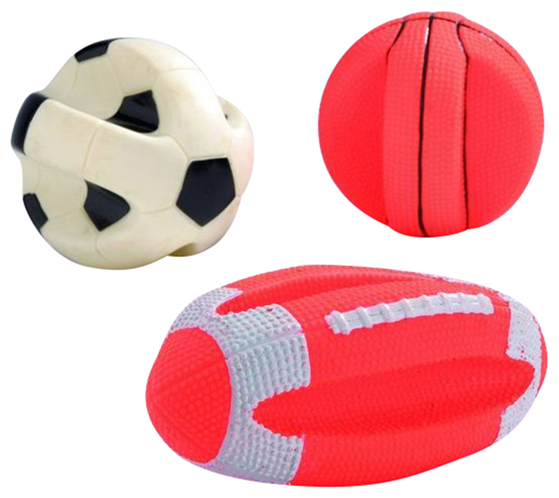 фото Апорт для собак beeztees мяч спортивный, в ассортименте, 16 см