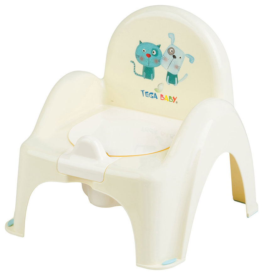 

Горшок детский Tega Baby Кот и Пес, желтый