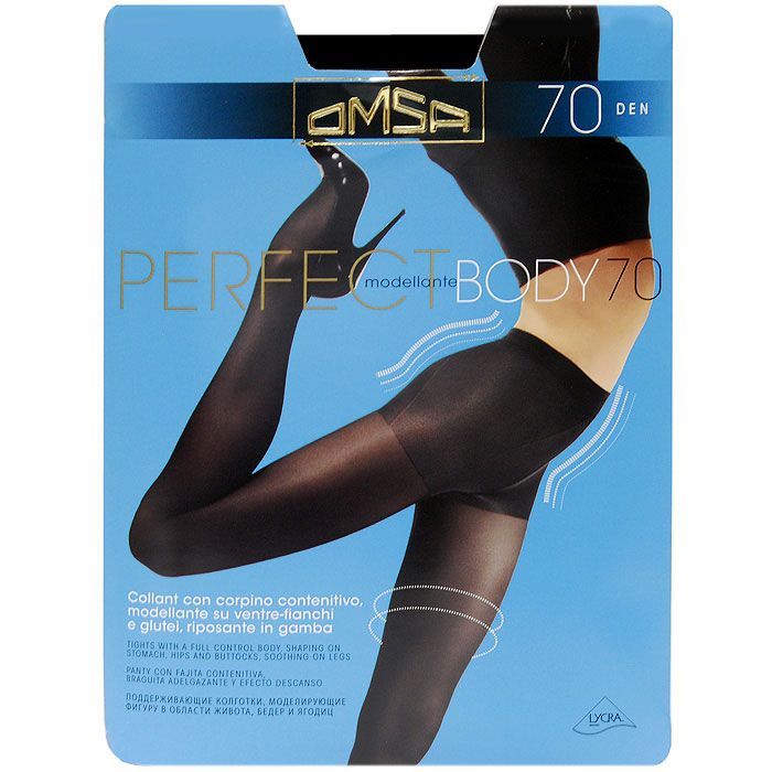 фото Колготки omsa perfect body 70 / nero (черный) / 2 (s)