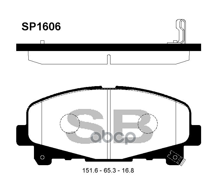 

Комплект тормозных колодок Sangsin brake SP1606