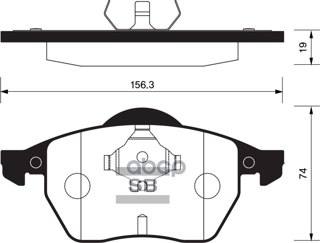 фото Комплект тормозных колодок sangsin brake sp2097