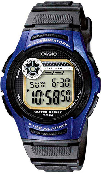 фото Наручные часы электронные мужские casio collection w-213-2a