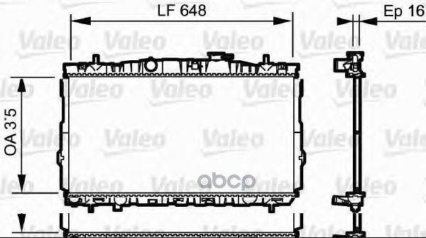 

Радиатор охлаждения Valeo 734903