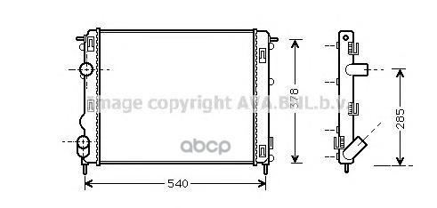 фото Радиатор охлаждения ava quality cooling rta2270