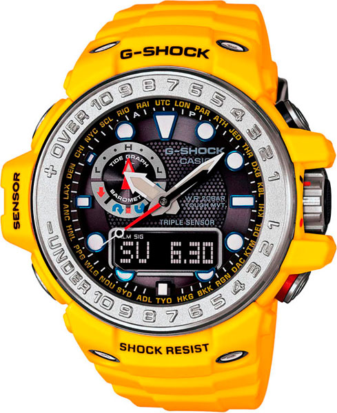 фото Японские наручные часы casio g-shock gwn-1000-9a с хронографом