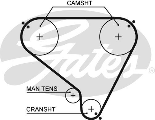 фото Ремень грм gates 5146