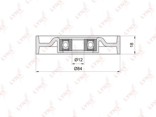 

Натяжной ролик LYNXauto PB-5041