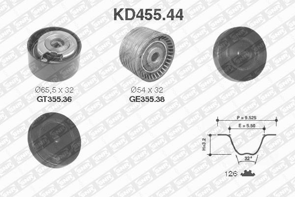 фото Комплект ремня грм snr kd455.44 ntn-snr