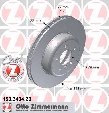 

Тормозной диск ZIMMERMANN 150.3434.20