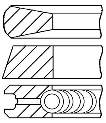 

Комплект поршневых колец GOETZE ENGINE 08-428600-00