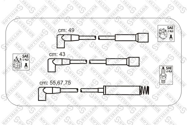 Комплект проводов зажигания STELLOX 10-32311-SX