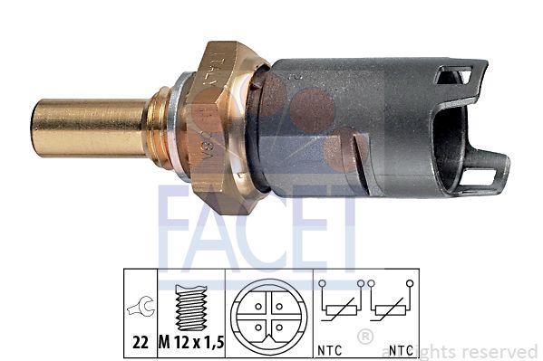 

Датчик температуры охлаждающей жидкости FACET 7.3274
