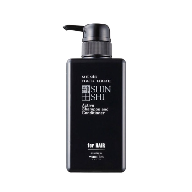 фото Шампунь-кондиционер otome men's hair care active shampoo «shinshi», 500 мл