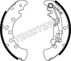 

Комплект тормозных колодок TRUSTING 034.115