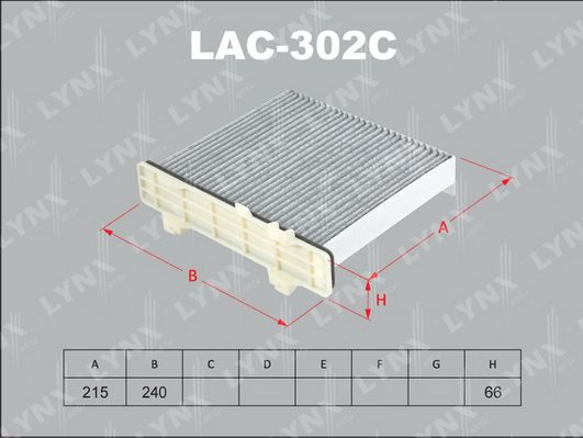 фото Фильтр салона lynxauto lac-302c