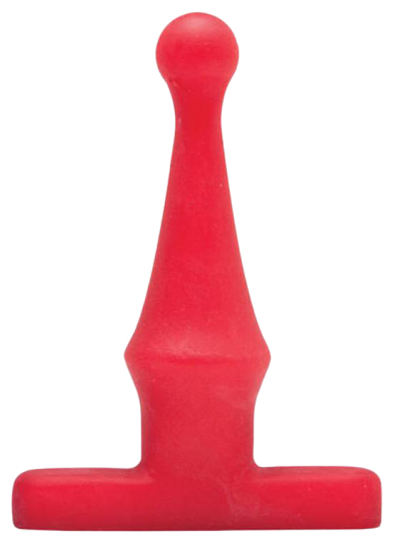 фото Анальная пробка красная bum buddies tease my tush, intermediate silicone anal plug 12 см topco sales