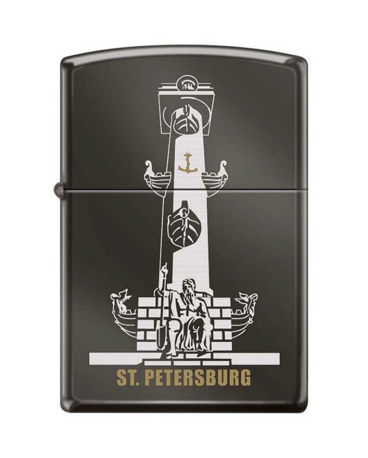 

Бензиновая зажигалка Zippo 150 Rostral Column Black Ice, 150 Rostral Column