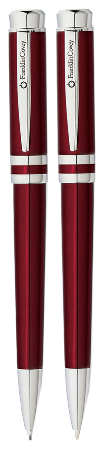 фото Набор подарочный franklincovey freemont red chrome шариковая ручка + карандаш fc0031-3