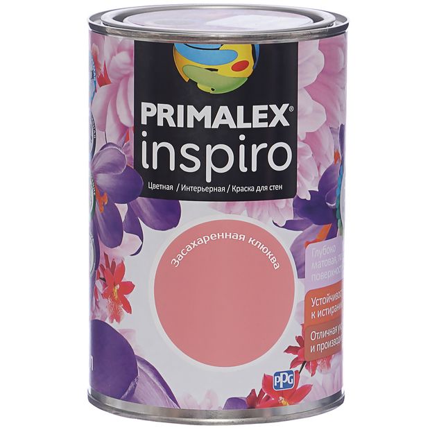 Краска Primalex Inspiro, засахаренная клюква, 1 л