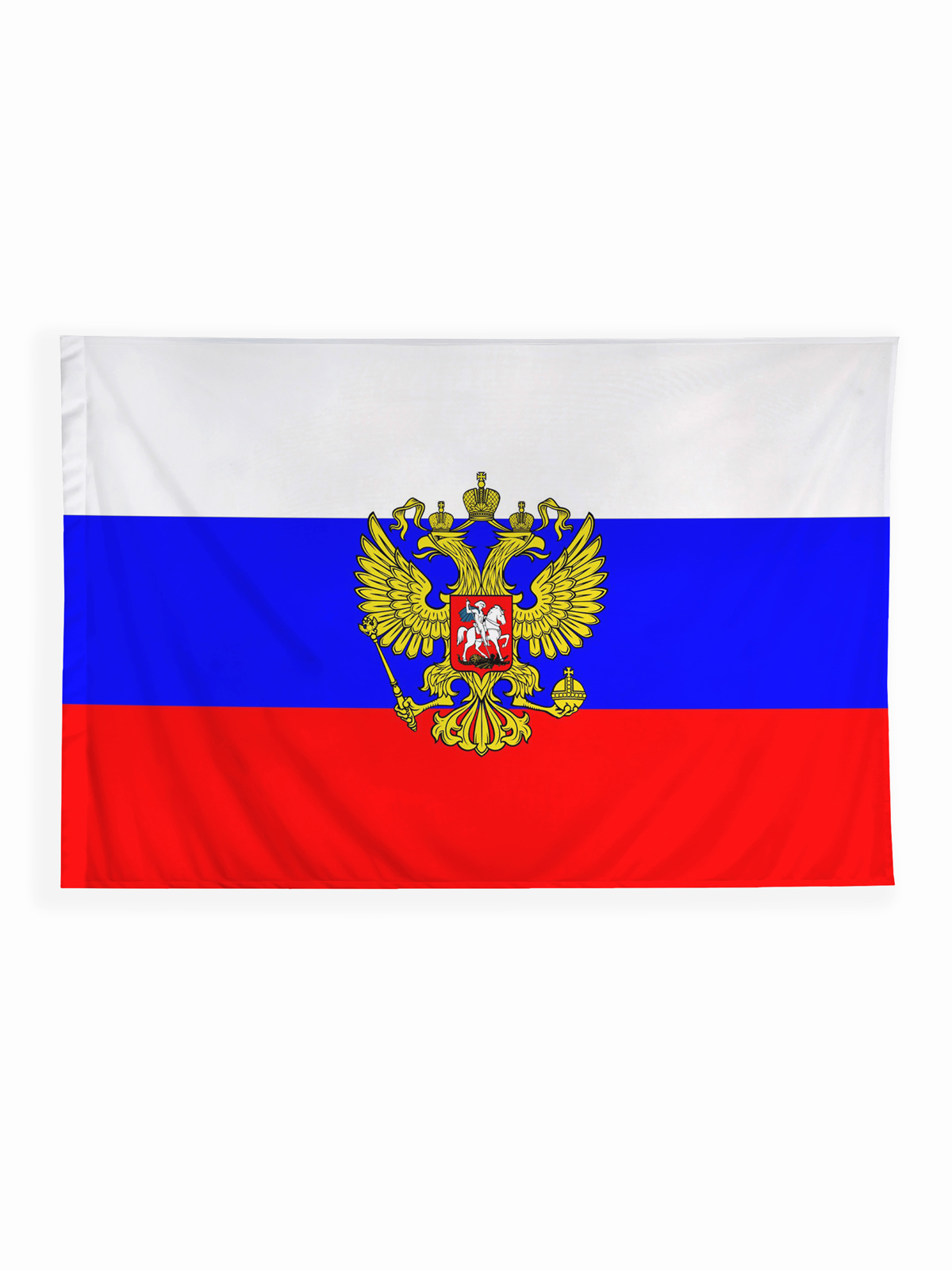 фото Флаг dekortex россия с гербом 135х90 см
