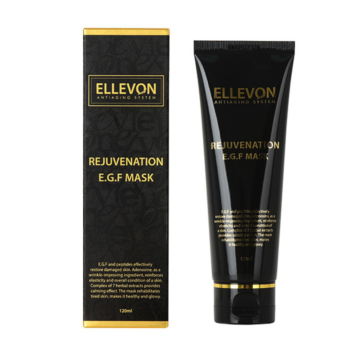 фото Омолаживающая маска для лица с egf ellevon rejuvenation egf mask 120 мл