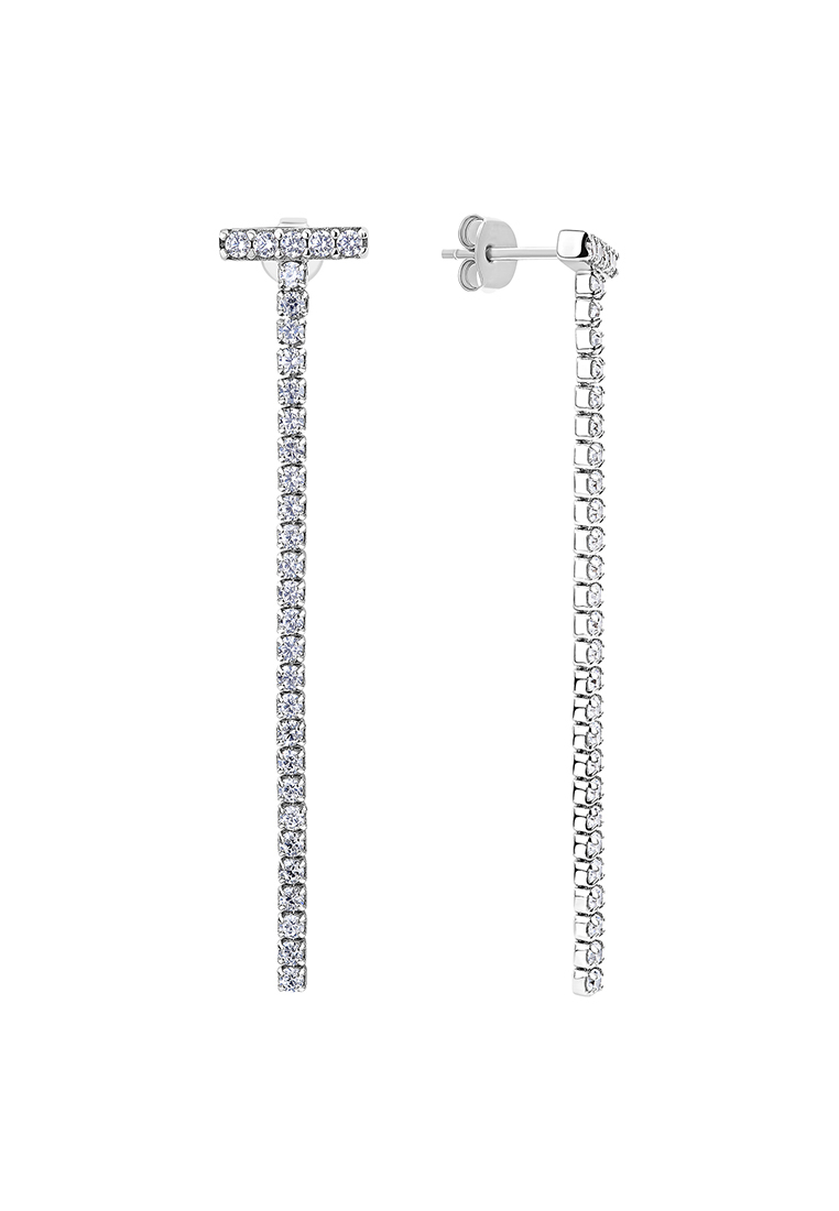 

Серьги из серебра Kari Jewelry СЛ-0004Т, фианит, СЛ-0004Т