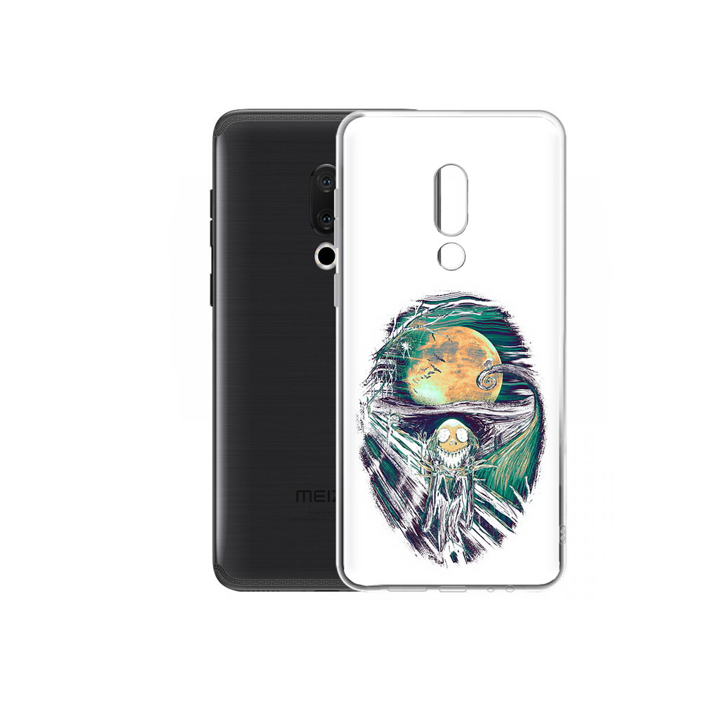 

Чехол MyPads Tocco для Meizu M15 Plus зубастое существо абстракция, Прозрачный, Tocco