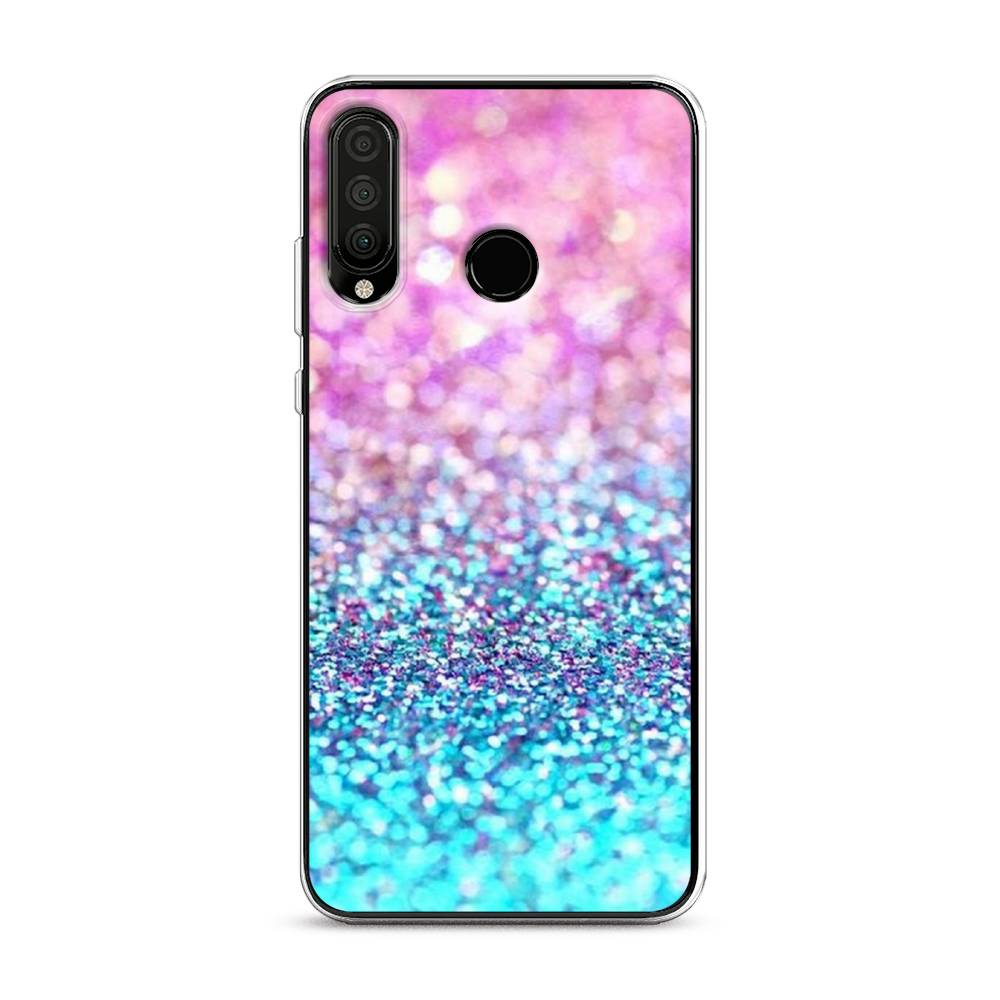 

Чехол Awog "Розово-голубые глиттеры рисунок" для Honor 20 Lite 2020