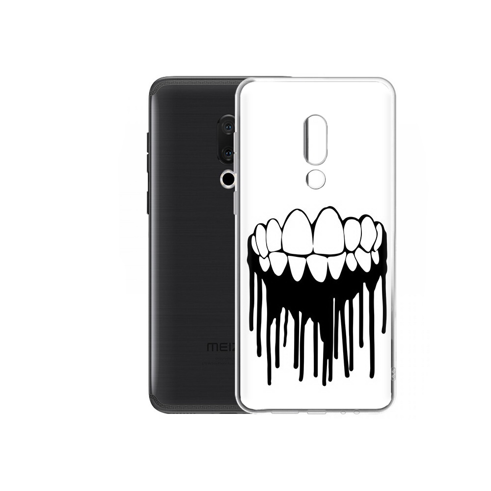 

Чехол MyPads Tocco для Meizu M15 Plus зубы, Прозрачный, Tocco