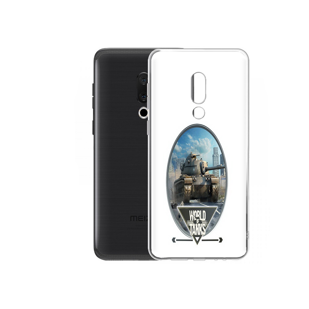 

Чехол MyPads Tocco для Meizu M15 Plus игра с танками, Прозрачный, Tocco