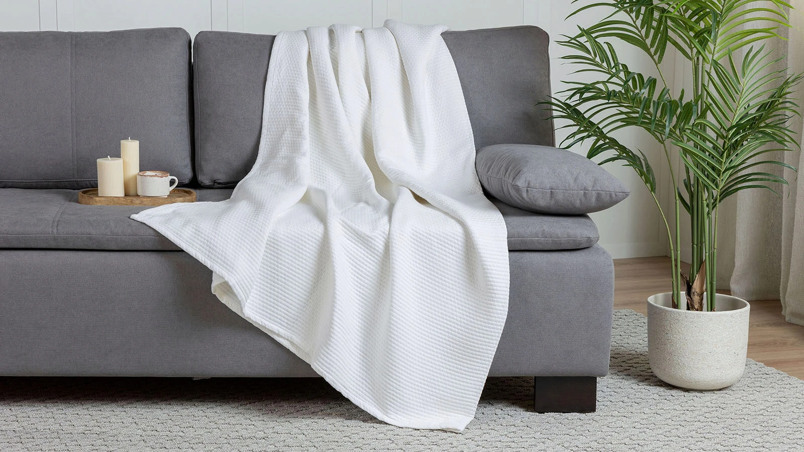 

Покрывало Askona Soft Cotton 220х230, белый