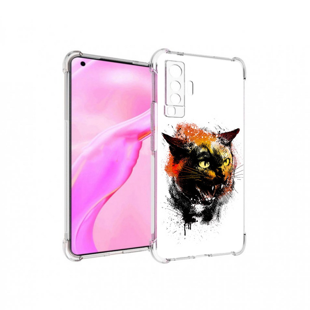 

Чехол MyPads Tocco для Vivo X50 сиамский кот (PT226969.391.598), Прозрачный, Tocco