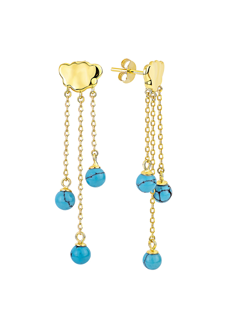 

Серьги из серебра Kari Jewelry СЛ-4109, бирюза, СЛ-4109