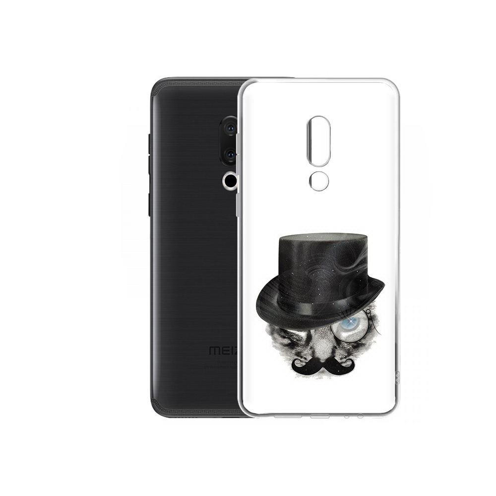 

Чехол MyPads Tocco для Meizu M15 Plus интелегентный кот, Прозрачный, Tocco