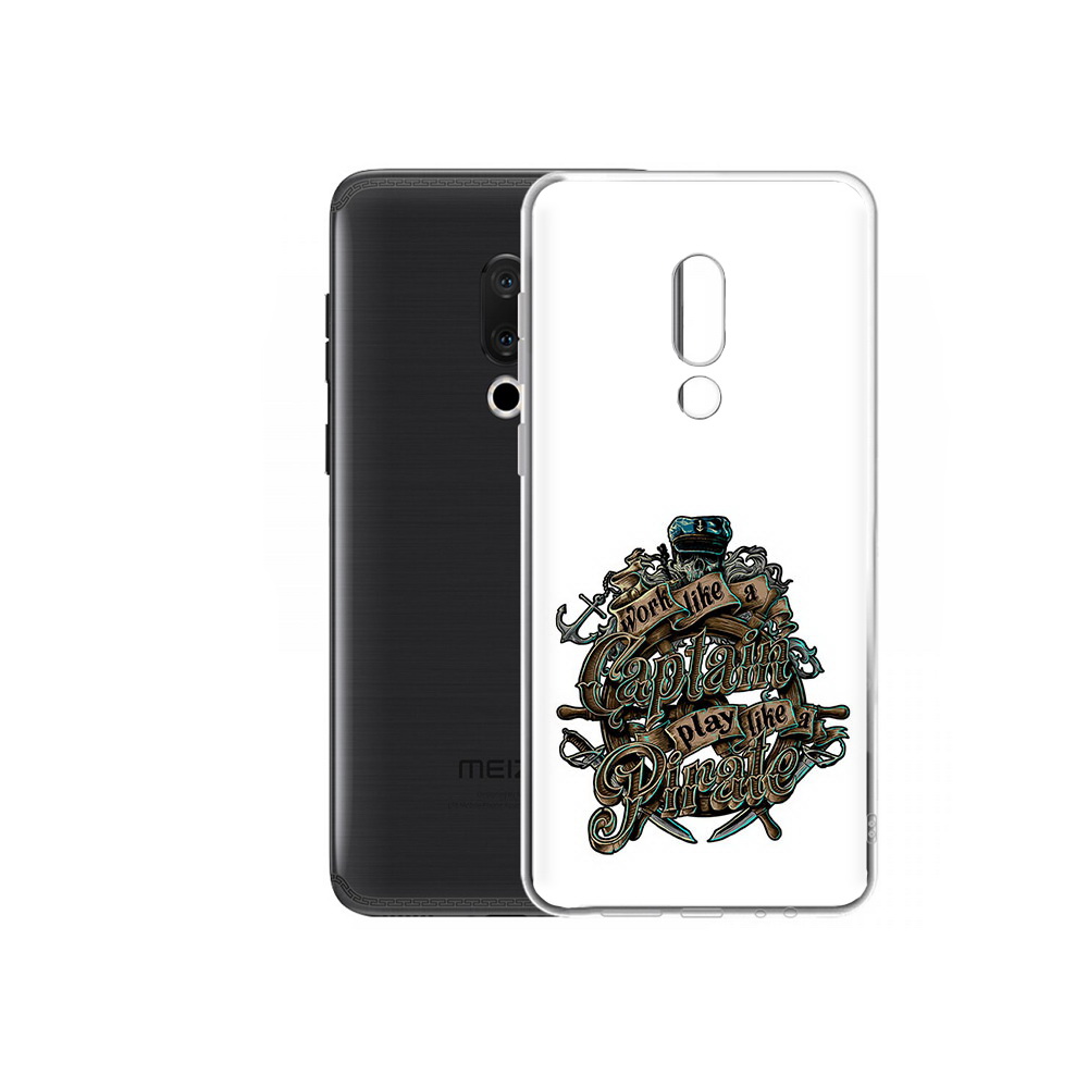 

Чехол MyPads Tocco для Meizu M15 Plus капитан пиратов, Прозрачный, Tocco