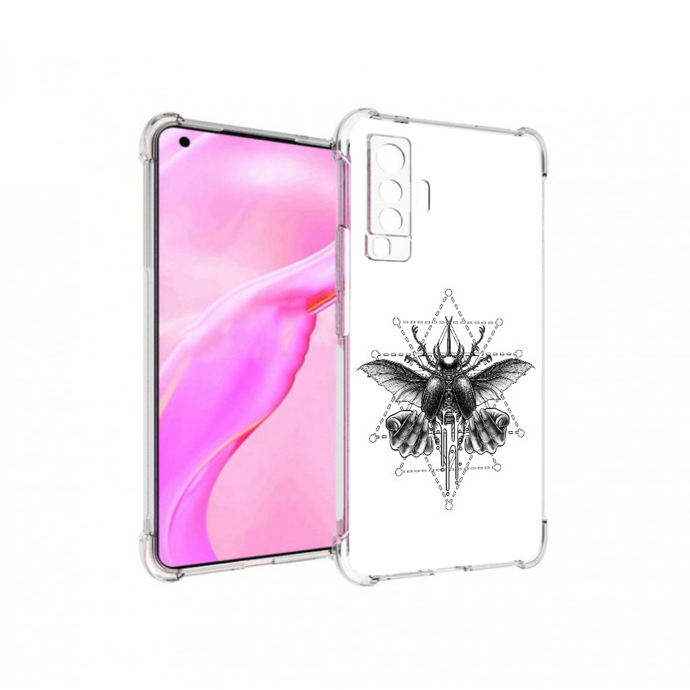 

Чехол MyPads Tocco для Vivo X50 скарабей (PT226969.391.601), Прозрачный, Tocco