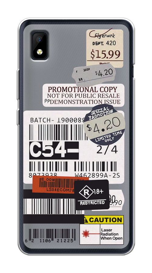 

Чехол на ZTE Blade L210 "Flight to Paris", Серый;бежевый, 134150-1