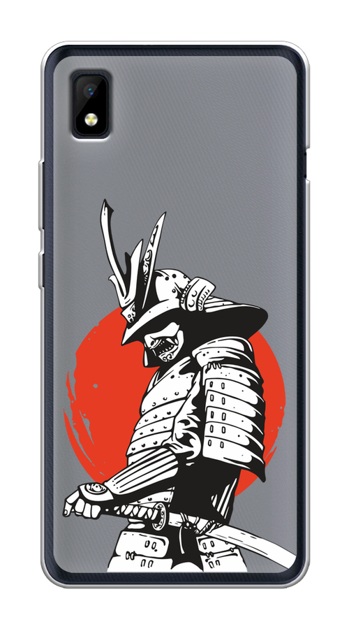 

Чехол на ZTE Blade L210 "Самурай с катаной", Черный;красный;белый, 134150-1