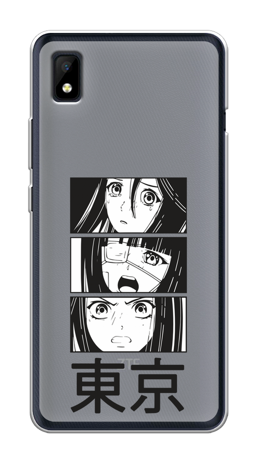

Чехол на ZTE Blade L210 "Tokyo girls", Белый;черный;прозрачный, 134150-1