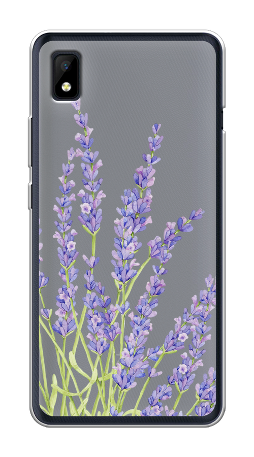 

Чехол на ZTE Blade L210 "Лавандовые стебли", Фиолетовый;зеленый, 134150-1