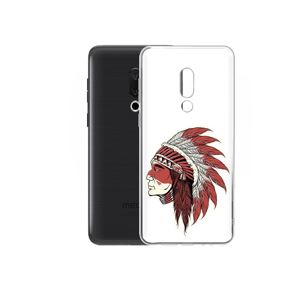 

Чехол MyPads Tocco для Meizu M15 Plus красный индеец, Прозрачный, Tocco