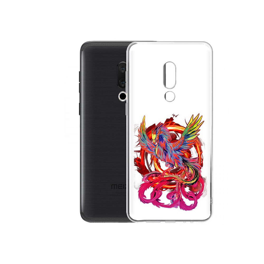 

Чехол MyPads Tocco для Meizu M15 Plus красочный феникс, Прозрачный, Tocco