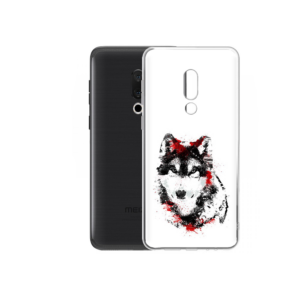 

Чехол MyPads Tocco для Meizu M15 Plus кровавый волк, Прозрачный, Tocco