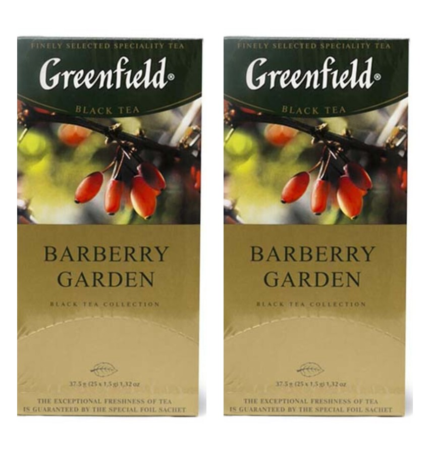 

Чай Greenfield Barberry Garden, 25 пакетиков х 2 шт, Barberry Garden, 25 пакетиков